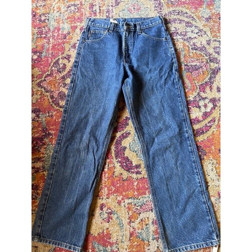 Vintage Carhartt B160 Jeans 31x30 Dark Stone Wash Y2K